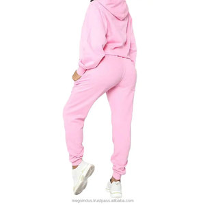 Ensemble deux pièces pour femme, survêtement de sport, survêtement à capuche, pantalon de survêtement, couleur unie, collection hiver Offre Spéciale - Product Image 2