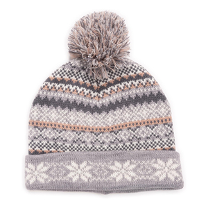 Outdoor Beanie Caps <b>for</b> <b>Men</b> Women Design Beanies With Pom Pom Gray Acrylic <b>Winter</b> <b>Hat</b> Unisex - Product Image 1