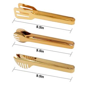 2-Pack Stainless Steel Salad <b>Tongs</b>, Smart Locking Clip Handy Utensil for Cooking, <b>Serving</b>, Barbecue, Buffet, Salad, Ice <b>Tongs</b> - Product Image 4