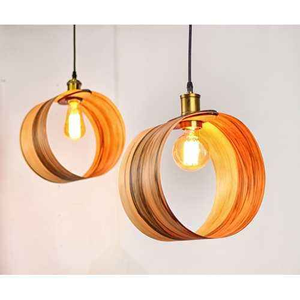 Luz colgante de techo de madera minimalista hecha a mano de nuevo diseño, artesanía interior al por mayor en India por tradebit - Product Image 5