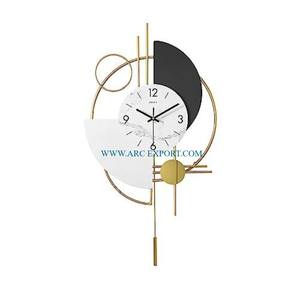Horloge murale décorative en bois de bambou faite à la main Qualité supérieure Décoration intérieure et extérieure Horloge murale décorative fantaisie d'Inde - Product Image 6