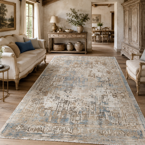 <b>Rug</b> Weavers RW7006 Palazzo Denim Traditional Washable <b>Rug</b> Dropshipping Wholesale Washable Chenille 10 Sizes - Product Image 5