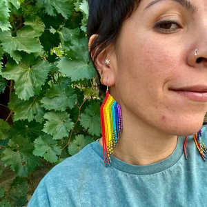 Handmade Bohemian Elegant <b>Tassel</b> <b>Earrings</b> Long Drop Fashion Accessory for Ladies Trendy Style for Weddings - Product Image 1