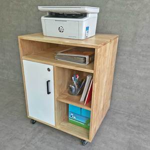Minimalist Design Office Filing Cabinet TCN68038 <b>Plastic</b> with <b>Wheels</b> Adjustable and Lockable for Bedroom or Workshop Use - Product Image 2