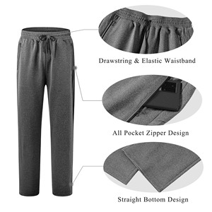 Pantalones de chándal con capucha de alta calidad, conjunto de 2 piezas de poliéster, trajes con cremallera, conjuntos de Jogger con logotipo personalizado, chándales para hombre, chándal Unisex - Product Image 5