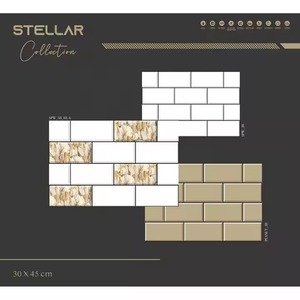 Vistaar Carreaux muraux brillants en céramique numérique de marque indienne Excellent design pour Hall Salle de bain Tailles 12x18in 30x45cm 300x450mm Direct - Product Image 2