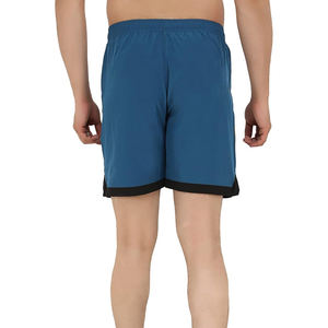 Pantalones cortos de gimnasio para hombre ligeros de una sola capa al por mayor pantalones cortos deportivos de entrenamiento de secado rápido para correr patrón sólido con nuevos diseños - Product Image 4
