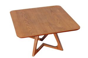 Durable Square Modern <b>Coffee</b> <b>Table</b> in Solid <b>White</b> Oak Wood Easy to Clean Living Room Furniture - Product Image 3