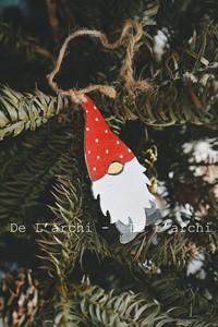 2023 nouvel an décor à la maison en bois fait à la main ensemble de décoration murale de noël comprend des ornements de boule et d'arbre - Product Image 4