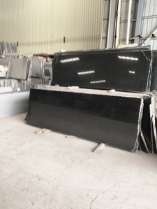 Plaques de granit noir poli, flammé et martelé, personnalisées, épaisseurs 20, 30, <span class=keywords><strong>40</strong></span>, 50 mm, dalles de granit noir fusionné pour comptoir de salle de bain - Product Image 5