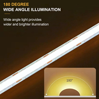 Bande LED sans taches noires, lumière chaude et froide, LED flexible, CRI 90 élevé, bande LED néon