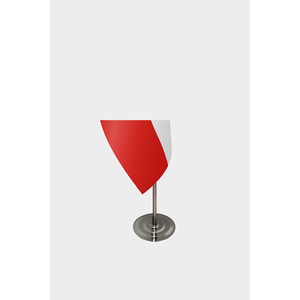 Drapeau d'intérieur officiel d'Autriche avec logo personnalisé, techniques d'impression numérique, mât en aluminium, matériaux en soie et polyester pour l'assurance - Product Image 4