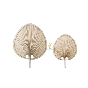 Éventail artisanal en feuilles de palmier, texture naturelle, éventail décoratif rafraîchissant - Product Image 6