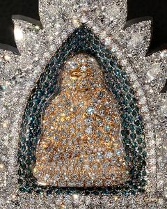 Cadena Cubana de Lujo Personalizable para Hombre, Hecha a Mano en Plata de Ley 925 con Oro Blanco de 14K y Moissanita VVS1, Estilo Hip Hop - Product Image 6