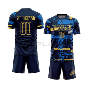 Sublimation 100% Tissu Polyester Maillot de Football Respirant Séchage Rapide Fit Logo Personnalisé Imprimé Kit de Football Américain Vendeur Chaud - Product Image 3