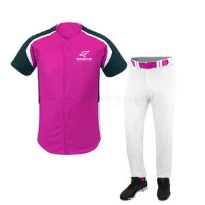 Uniforme de béisbol barato de manga corta personalizado al por mayor nuevo uniforme de béisbol de moda para hombre en stock - Product Image 1