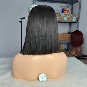 Paquetes de cabello humano vietnamita, cabello liso de hueso SDD, color negro con peluca frontal de encaje de cabello humano 13x4 de 8 a 30 pulgadas - Product Image 2