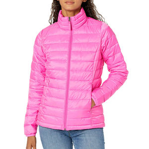 Veste d'hiver matelassée pour femme en coton personnalisée, imperméable, séchage rapide, respirante, à capuche, en nylon, tissu imprimé, haute qualité - Product Image 4