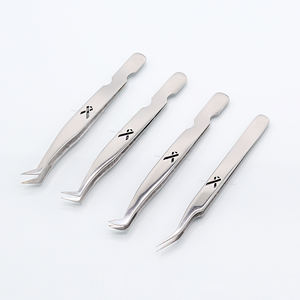 Pince à épiler d'extension de cils à pointe en fibre de fabrication professionnelle - Product Image 4