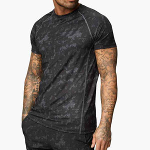 T-shirt ordinaire personnalisé poids lourd surdimensionné pour hommes 100 coton - Product Image 1