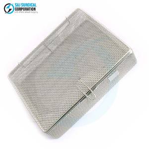 Cesta de Malla Fina Manual con Tapa, Contenedor de Acero Inoxidable de Grado Médico para un Manejo y Almacenamiento Seguro de Instrumentos - Product Image 5