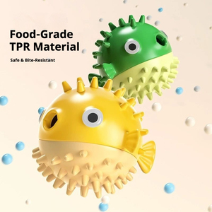 Conception interactive de poisson-globe Jouet de distribution de friandises pour chiens Jouet de mouvement pour animaux de compagnie - Product Image 4