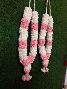 พวงมาลัยประดับงานแต่งงานอินเดียแพ็คโฟมดอกไม้การหมั้น2ชิ้นสำหรับเจ้าสาวชุดเจ้าสาว - Product Image 2