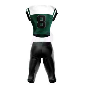 Ensembles d'uniformes de football américain sur mesure, manches courtes, tissu polyester de haute qualité, respirant, technologie de contrôle de l'humidité - Product Image 2