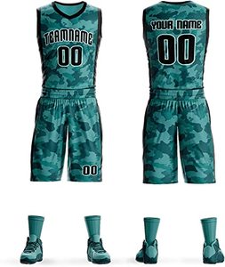 Ensemble de maillots d'entraînement de basketball respirants pour hommes adultes, personnalisables avec logo imprimé, uniformes réversibles en gros, 100 % polyester - Product Image 2