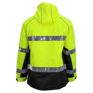 Chaquetas reflectante de algodón de manga larga para hombre, ropa de trabajo de invierno de alta visibilidad, impermeable, seguridad industrial y de construcción - Product Image 5