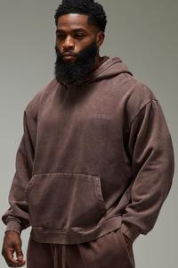 ชุดใส่วิ่งของผู้ชายชุดวอร์มผ้าฝ้ายมีฮู้ดสำหรับวิ่งพร้อมฮู้ดขนาดใหญ่พิเศษ - Product Image 4