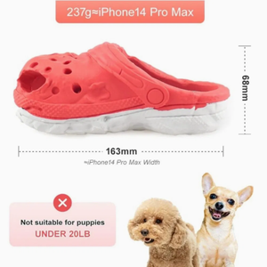 Juguete de Goma para Perros con Diseño de Zapatilla Transpirable - Juguete Interactivo Hueco para Masticar - Product Image 2