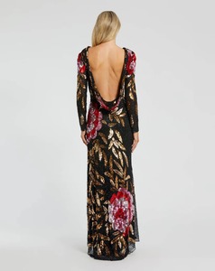 Elegant High-Fashion <b>Beaded</b> Backless Breathable Eco-Friendly Anti-Wrinkle Maxi Dress Satin A-Line Natural <b>Waist</b> Evening - Product Image 5