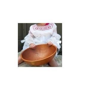 Vente en gros grand bol en bois naturel artisanat pour taille personnalisée présentoir de fruits bol de service en bois - Product Image 1