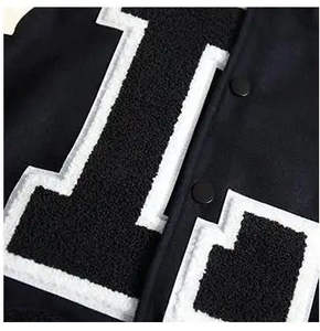 Veste universitaire en toile personnalisée de haute qualité pour hommes avec col montant et emplacement pour logo sur le devant, respirante et à séchage rapide - Product Image 5