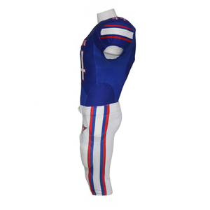 Uniforme de football américain respirant de haute qualité, manches courtes, 100% polyester, logo personnalisé, coupe ajustée, service OEM, design personnalisé - Product Image 4