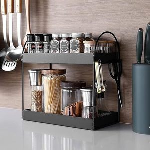 Minimalist Glass <b>Spice</b> <b>Rack</b> a Chic Solution for Your <b>Kitchen</b> - Product Image 1
