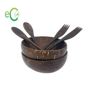 Vente en gros 100% bol en coquille de noix de coco polie naturelle technique personnalisée unique approvisionnement direct du Vietnam - Product Image 4