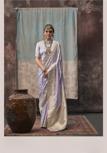 Sarees de Seda Satén Hechos a Mano, Ecológicos y Elásticos para Adultos, con Diseño Floral Étnico, Pañuelos Étnicos de Primavera - Product Image 3