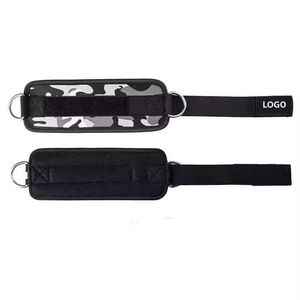 Alta calidad profesional gimnasio neopreno/algodón correa de tobillo Fitness levantamiento de pesas protección impermeable 100% Material Original - Product Image 3