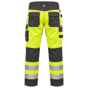 Pantalones de Seguridad Personalizados para Hombre, Pantalones de Trabajo Reflectantes, Tela de Poliéster Resistente, Alta Visibilidad, Ajuste Cómodo, Ropa de Trabajo - Product Image 2