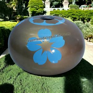 Vase à fleurs en métal aluminium avec fleur pour la décoration de la maison, simple et créatif, moderne et bicolore - Product Image 2