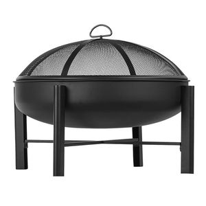 Pozo de fuego de hierro minimalista con silueta geométrica y revestimiento resistente al calor para espacios al aire libre modernos y elegantes - Product Image 4