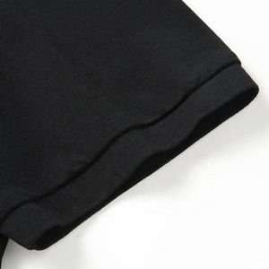 Para camisa de hombre de punto de algodón de manga corta bordado personalizado Impresión de logotipo de lujo de algodón Pima para Slim Fit Casual transpirable - Product Image 2