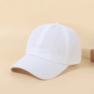 Gorras de béisbol deportivas transpirables de malla, gorras ajustables Unisex, gorras para correr de algodón con logotipo personalizado, OEM, ODM, venta al por mayor - Product Image 3