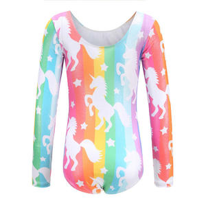 Premium Children's Performance Dancewear Leotard Elastic Spandex Ballet Gymnastics <b>Stage</b> Costume for Girls <b>Dance</b> Competition - Product Image 2