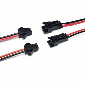 RGB LED 스트립 조명을위한 맞춤형 남성 및 여성 JST SM 2 핀 케이블 커넥터 전기 배선 하네스 - Product Image 2