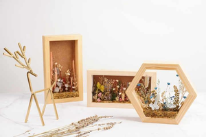 Cadre photo en bois léger et écologique, de qualité supérieure, au design naturel, pour la décoration de la maison et du bureau, personnalisable - Product Image 4