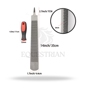 Lima de Doble Corte de 12 Pulgadas, Herramienta de Herrador para Moldear Cascos de Caballos, Madera y Metal, Herramienta y Equipo Ecuestre - Product Image 5