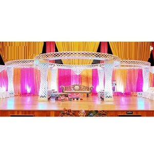 มณฑปงานแต่งงานคริสตัลสุดหรู มณฑปงานแต่งงานไฟเบอร์คริสตัลพร้อมไฟ LED มณฑปงานแต่งงานคริสตัลแบบตัดใหม่ล่าสุดจากออสเตรเลีย - Product Image 1